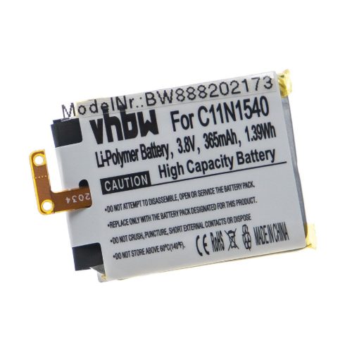 Asus C11N1540 Okosóra Elem, 0B200-01630100 - 365 mAh 3,8 V Li-polimer