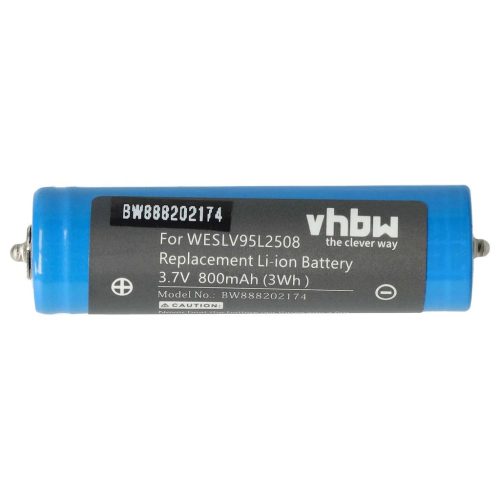 VHBW Electric Shaver Battery Panasonic WES8163L2505, WESLV95L2508 - 800 mAh 3.7 V Li-Ion