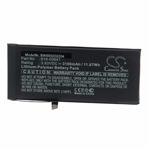 Mobiltelefon akkumulátor  Apple 616-00641-hez - 3100 mAh 3,83 V Li-polimer