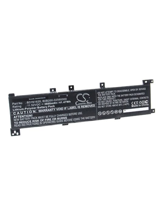 Notebook akkumulátor  Asus B0B200-02560000, B31N1635 - 3600 mAh 11,52 V Li-polymer