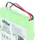 VHBW Notbeleuchtung Akku Schneider 4BD-AA800BT, 329067840, 513141006 - 800 mAh 4,8 V NiCd