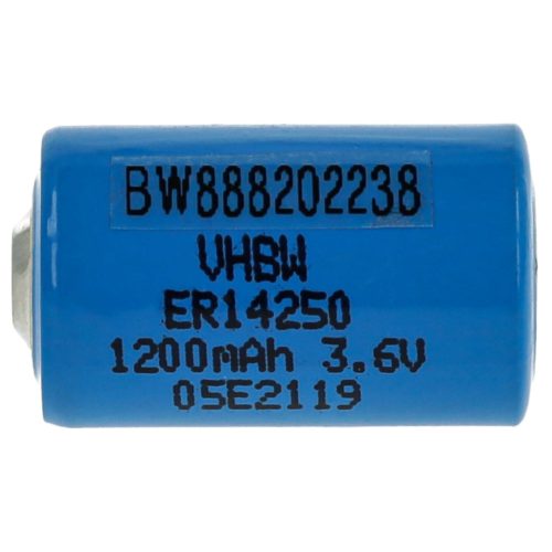 VHBW 1/2AA Akku 1770-XZ, 3B26, 418-0076, 60-0576-100 - 1200 mAh 3,6 V Li-SOCl2