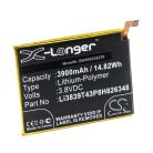 VHBW Mobile Phone Battery for ZTE Li3839T43P8H826348 - 3900 mAh 3.8 V Li-Polymer - Smartphone Battery