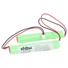 VHBW Notbeleuchtung Akku BAES TD512433 - 800 mAh 4,8 V NiCd