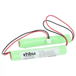 VHBW Notbeleuchtung Akku BAES TD512433 - 800 mAh 4,8 V NiCd