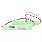 VHBW Notbeleuchtung Akku BAES TD512433 - 800 mAh 4,8 V NiCd