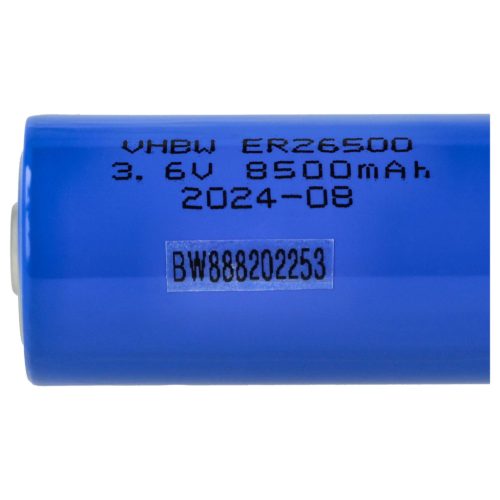 VHBW C Größe Akku ER26500 - 8500 mAh 3,6 V Li-SOCl2
