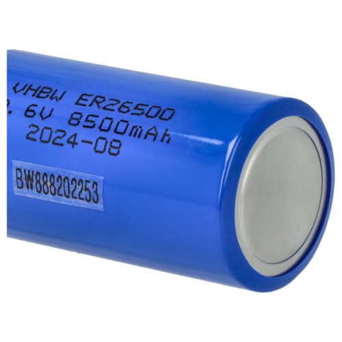VHBW C Größe Akku ER26500 - 8500 mAh 3,6 V Li-SOCl2