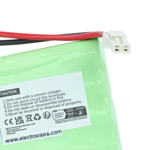 VHBW Gate Opener Battery instead of Polargos S1512 - 800 mAh 9.6 V NiMH