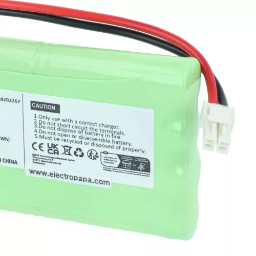 VHBW Gate Opener Battery instead of Polargos S1512 - 800 mAh 9.6 V NiMH