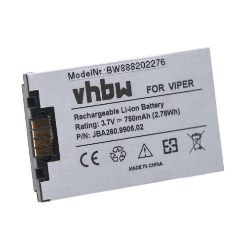 VHBW Radio Akku Oelmann 2609905 - 750 mAh 3,7 V Li-Ion