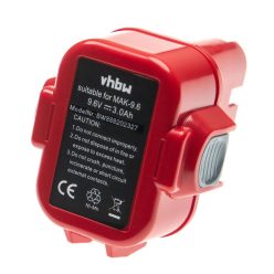  Elektromos kéziszerszámgép akkumulátor Makita 192638-6, 192596-6, 192697-A, 192595-8 - 3000 mAh, 9,6 V, NiMH