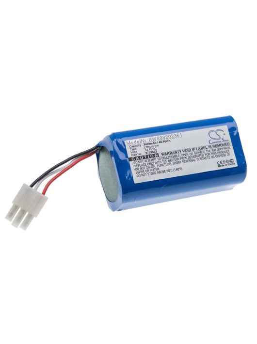 Akkumulátor Miele 9702922-hez - 3400 mAh, 14,4 V, Li-Ion