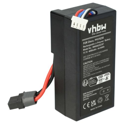 VHBW Drone Battery for Parrot PF070250 – 4050 mAh 11.1 V Li-Polymer