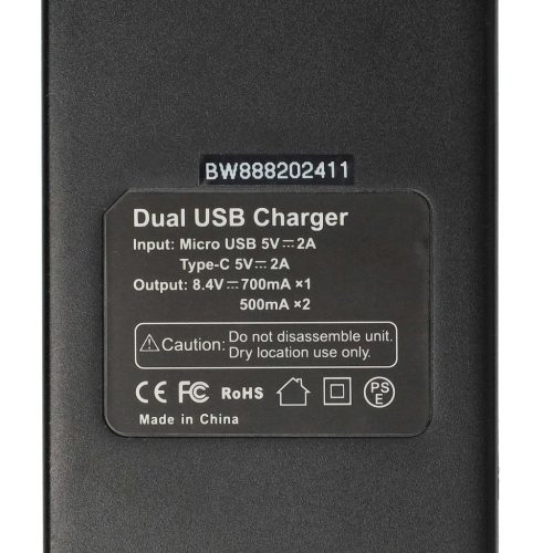 Akkumulátortöltő Canon LC-E12-t, Canon LP-E12 fényképezőgéphez stb. - 0,5 A, 8,4 V