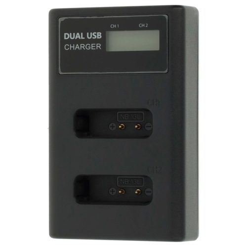 VHBW Canon NB-13L fényképezőgéphez stb. akkumulátortöltő - 0,5 A, 4,2 V