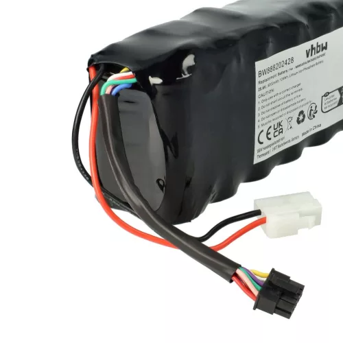 VHBW Robomow MRK6105A Lawn Mower Battery - 5000 mAh 25.6 V LiFePO4, Black