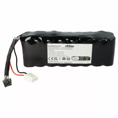 VHBW Robomow MRK6105A Lawn Mower Battery - 5000 mAh 25.6 V LiFePO4, Black