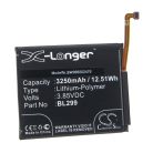 VHBW Mobile Phone Battery for Lenovo BL299 - 3250 mAh 3.85 V Li-Polymer - Smartphone Battery