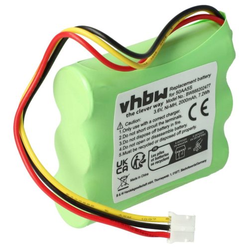 VHBW 50AA5S Music Box Battery - 2000 mAh 3.6 V NiMH