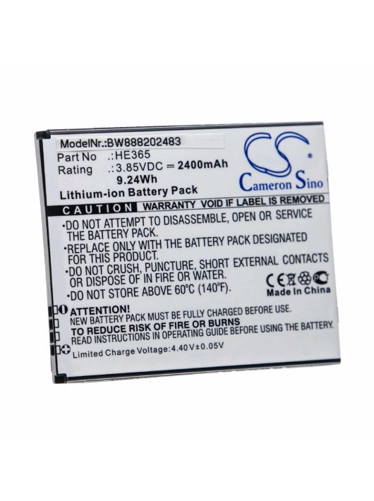 Mobiltelefon akkumulátor  Nokia HE365 telefonhoz - 2400 mAh 3,85 V Li-Ion