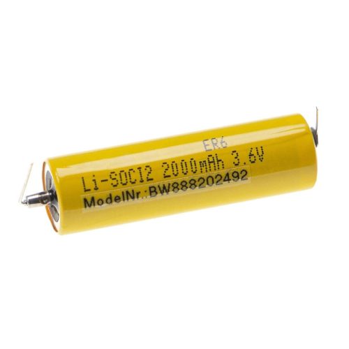 CNC vezérlő akku Maxell ER6, F1, F2, FX2, FX2N - 2000 mAh 3,6 V Li-SOCl2