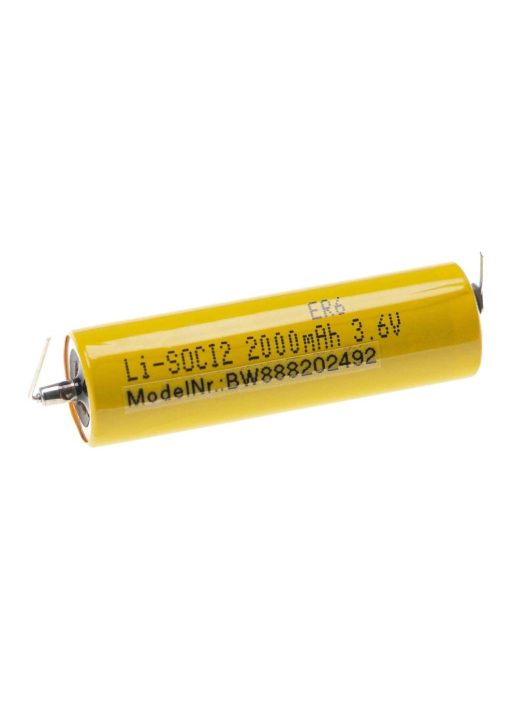 CNC vezérlő akku Maxell ER6, F1, F2, FX2, FX2N - 2000 mAh 3,6 V Li-SOCl2