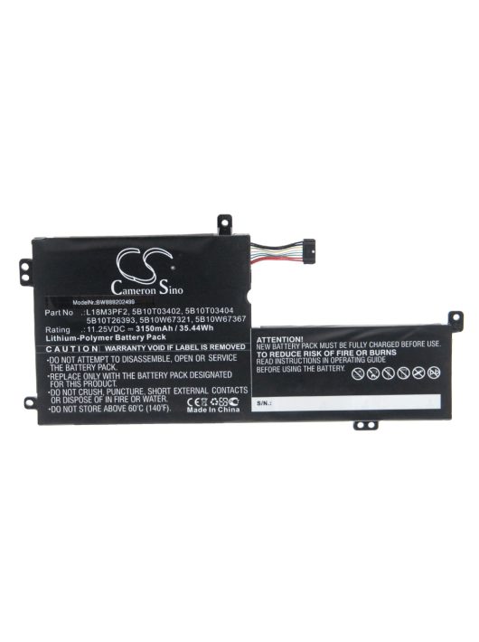 Notebook akkumulátor  Lenovo 5B10T26393, 5B10T03404, 5B10T03402 - 3150 mAh 11,25 V Li-polimerhez