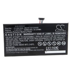   Tabletta akkumulátor Asus 0B200-02120000, 0B200-02120100, AD2068520 - 8200 mAh 3,85 V Li-polymer