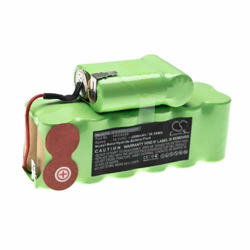 VHBW Akku für Hoover 49005889 - 2000mAh, 18V, NiMH