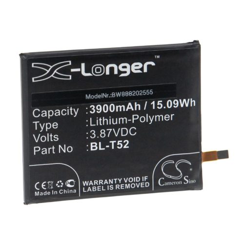 Mobiltelefon akkumulátor  LG BL-T52-hez - 3900 mAh 3,87 V Li-polimer