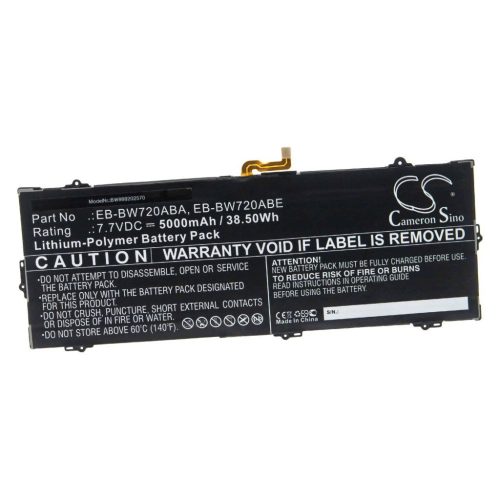 VHBW Tablet Battery Samsung AA-PBMN2H0, AA-PBMN2HO, EB-BW720ABA - 5000 mAh 7.7 V Li-polymer