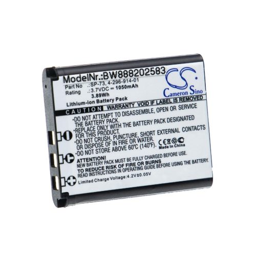 Vezeték nélküli fejhallgató akku Sony 4-296-914-01, SP-73, SP73 - 1050 mAh 3,7 V Li-Ion