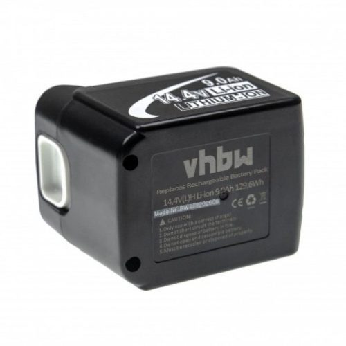 VHBW Elektromos kéziszerszámgép akkumulátor Makita BL1415, 194066-1, BL1415N, 194065-3 - 9000 mAh, 14,4 V, Li-Ion 