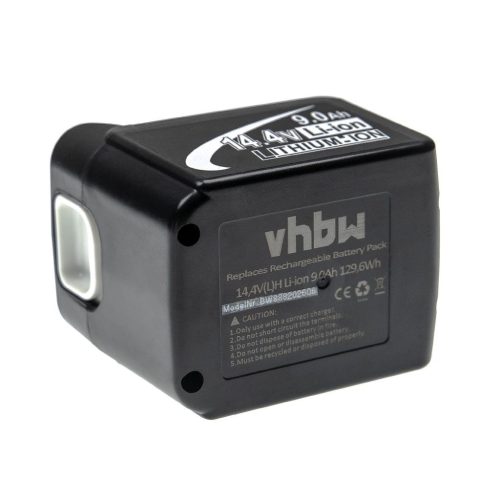 VHBW Elektromos kéziszerszámgép akkumulátor Makita BL1415, 194066-1, BL1415N, 194065-3 - 9000 mAh, 14,4 V, Li-Ion 