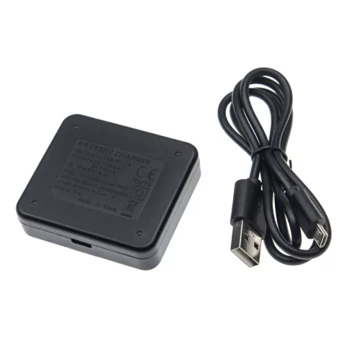 VHBW Ladegerät für Ni-Cd, NiMH, Li-Ion Akkus - 9 V / 0,8 A