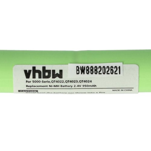 VHBW Electric Shaver Battery Philips QT4020, QT4022/32 Series 5000, QT4023, QT4024, QT4032 - 950 mAh 2.4 V NiMH