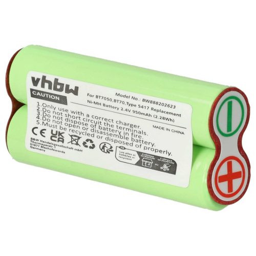 VHBW Electric Shaver Battery for Braun Type 5417 - 950 mAh 2.4 V NiMH