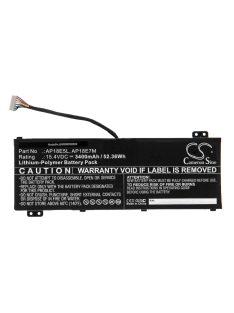   Notebook akkumulátor  Acer AP18E5L, AP18E7M - 3400 mAh 15,4 V Li-polimerhez