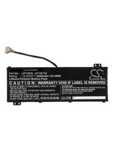   Notebook akkumulátor  Acer AP18E5L, AP18E7M - 3400 mAh 15,4 V Li-polymer