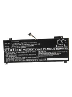   Notebook akkumulátor  Lenovo 5B10W67405, L17C4PF0, 5B10R38650 - 2800 mAh 15,36 V Li-polymer