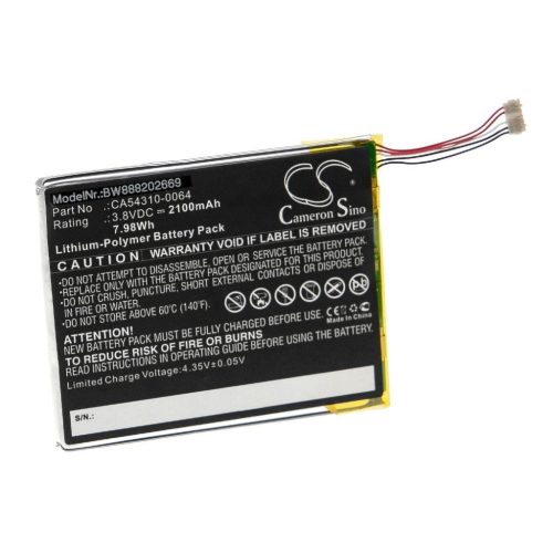 Mobiltelefon akkumulátor Fujitsu CA54310-0064 - 2100 mAh 3,8 V Li-polymer - Okostelefon akkumulátor