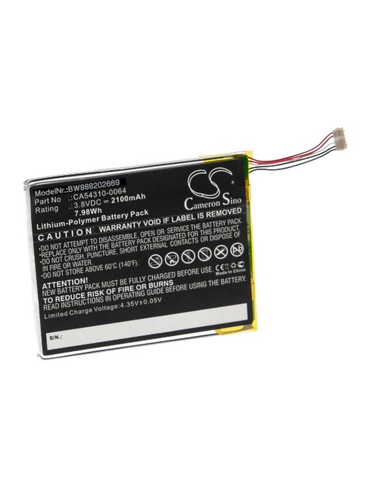 Mobiltelefon akkumulátor Fujitsu CA54310-0064 - 2100 mAh 3,8 V Li-polimerhez - Okostelefon akkumulátor