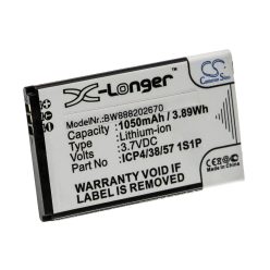   VHBW Mobile Phone Battery for Bea-fon ICP4/38/57 1S1P - 1050 mAh 3.7 V Li-Ion - Smartphone Battery