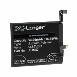  Mobiltelefon akkumulátor  Xiaomi BM4X-hez - 4300 mAh 3,85 V Li-polimer
