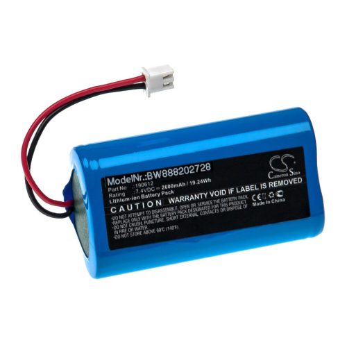 VHBW Battery for Mamibot 190612 - 2600 mAh, 7.4 V, Li-Ion