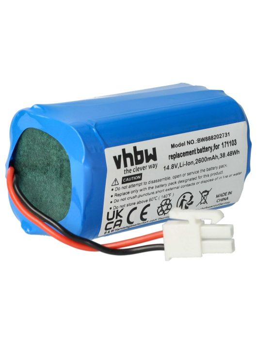 Akkumulátor Mamibot 171103-hoz - 2600 mAh, 14,8 V, Li-Ion