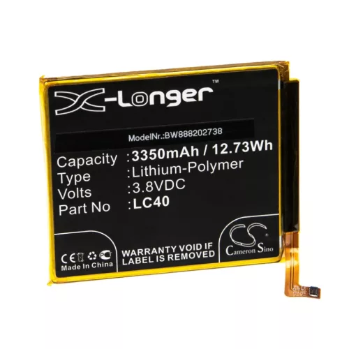 VHBW Mobile Phone Battery for Motorola LC40 - 3350 mAh 3.8 V Li-Polymer