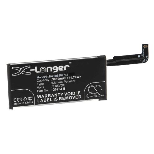 VHBW Mobile Phone Battery for Google G025J-B - 3050 mAh 3.85 V Li-Polymer - Smartphone Battery