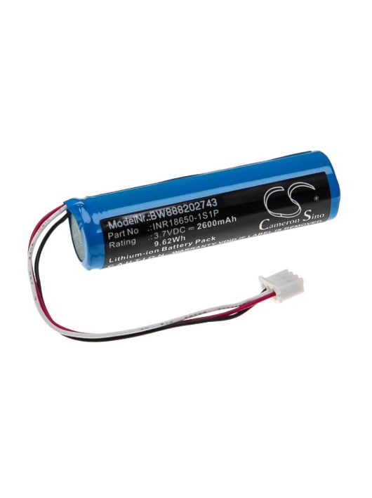 Lézeres sisak akkumulátor a Theradome INR18650-1S1P-hez - 2600 mAh 3,7 V Li-Ion